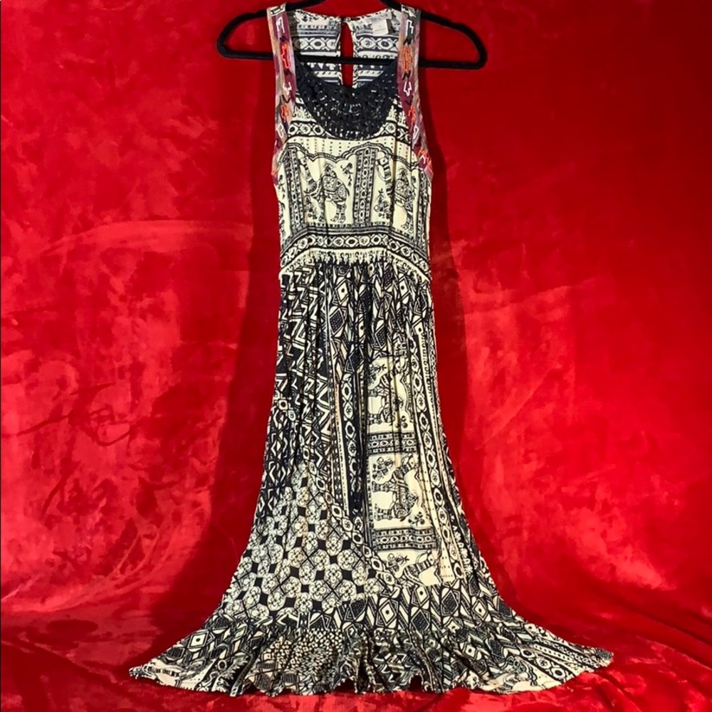 EXOTIC BOHEMIAN LUCKY BRAND DRESS SM